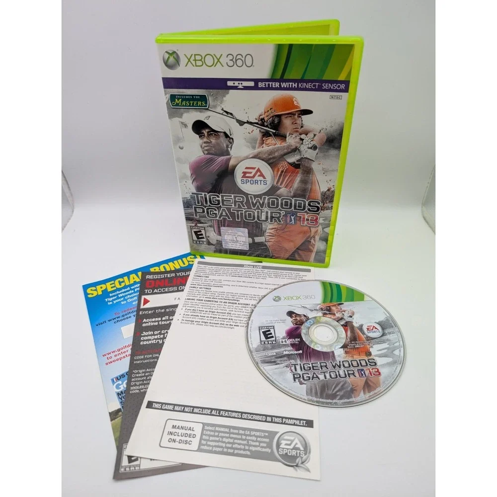 Tiger Woods PGA Tour 13 Xbox 360 Game - Complete, Sports Golf‎ 2012 Near Mint